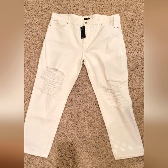AFRM Denim - NWT AFRM RIPPED WHITE JEANS